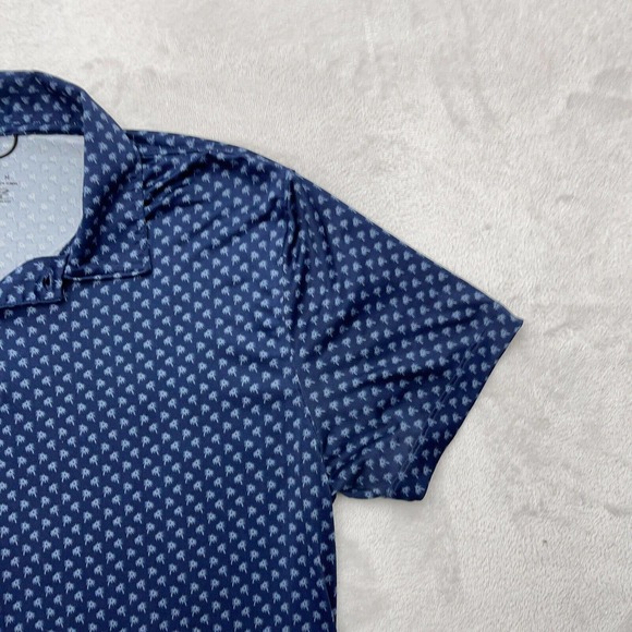 Cotton and Co Polo Shirt Mens Medium Blue Golf Lightweight Outdoor - Picture 5 of 12